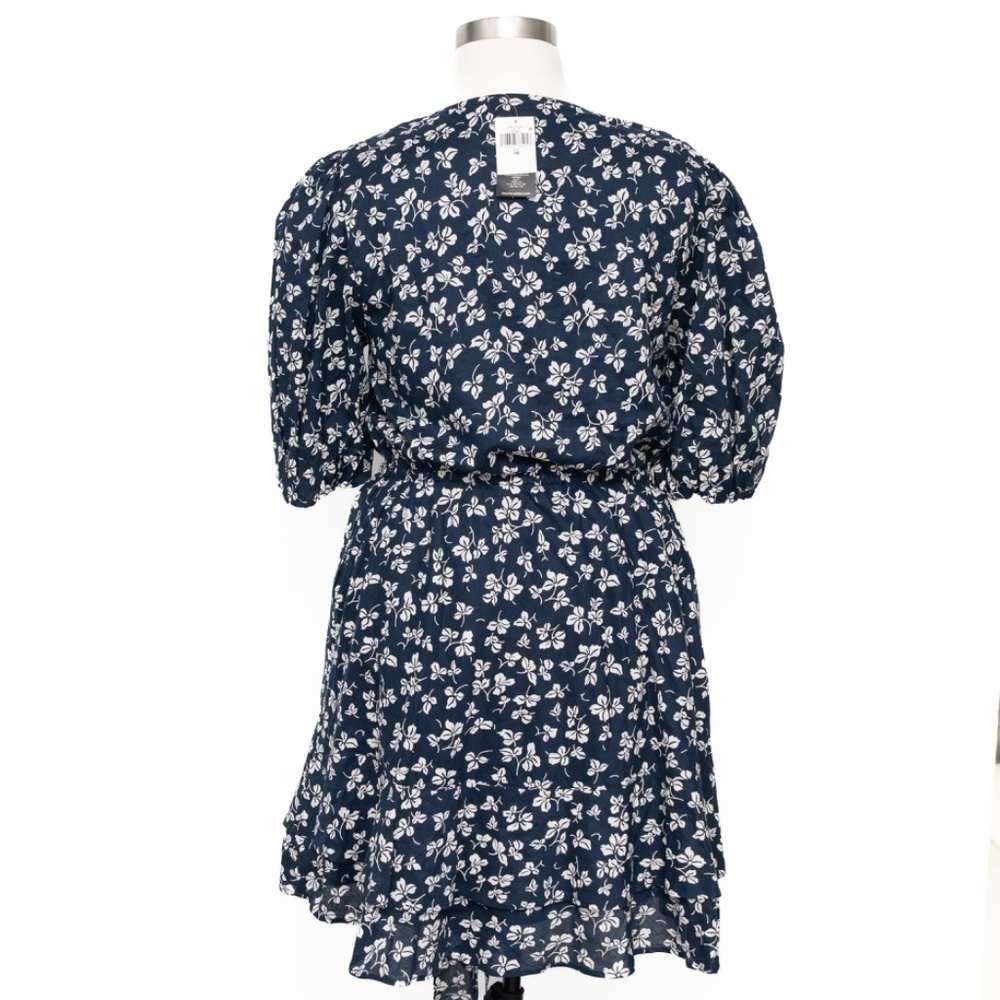 Lauren Ralph Lauren. 80s Puff Sleeve Floral Cotton Voile Dress. - Picture 3 of 13